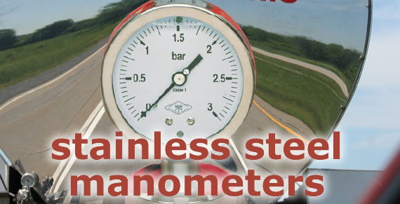 stainless steel manometers / pressure gauges
